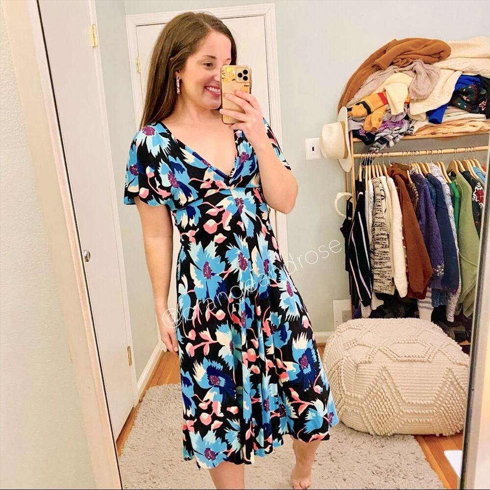 Temperley London Floral Midi Dress